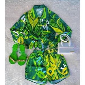 2 piece silk set